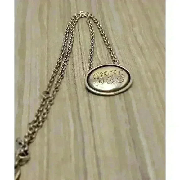 James Avery Sterling Silver "BFF" Monogram Necklace 18" - Picture 6 of 8
